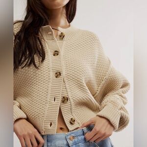 Free People Lila Cardi, Cardigan Sweater sz XL